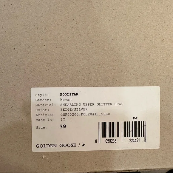 Golden Goose Poolstar Slides with Glitter Star - Picture 7 of 7